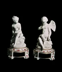 Cupid og Psyche, Sevres-gruppen, 1758 (porselen)